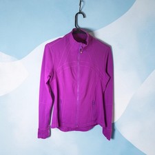 Lululemon Define Jacket Pink Purple Zip Up Athletic Workout Jacket Size 10