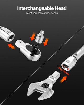 Adjustable Click Torque Wrench, 1/2 Inch Drive, 20-160 lbf-ft/27.1-216.8 N.m, D