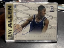 1997 Scoreboard Ray Allen Signed Limited Edition Autographed Rookie Card 34/500