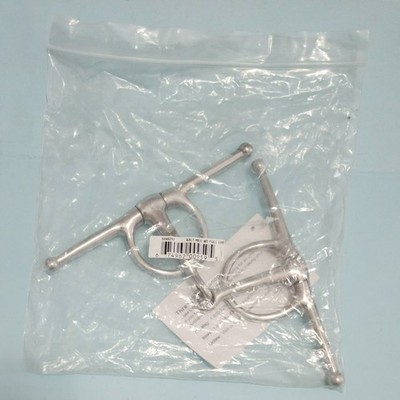 State Line Tack 5046292 Stainless Steel Med Weight Eggbutt Full Cheek Bit