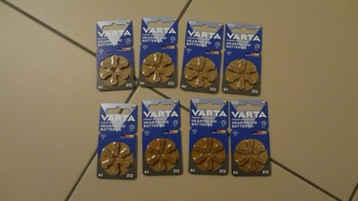48 St VARTA (8 Set x 6) Hörgerät Batterien