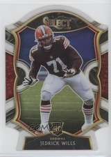 2020 Panini Select Concourse White Prizm Die-Cut Jedrick Wills #90 rt6