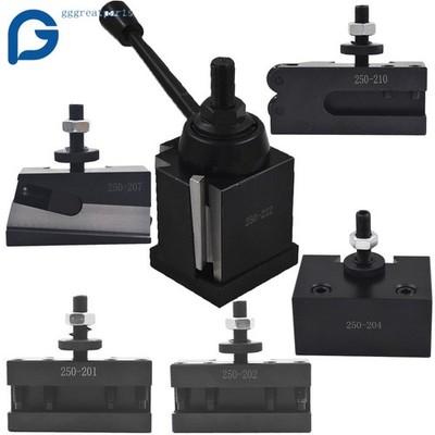 BXA 250-222 Wedge Tool Post Set CNC Quick Change Tool Post For Swing Dia 10-15''