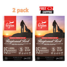 2 Pack- ORIJEN High Protein Dry Dog Food Regional Red Recipe 13 Lb Bag