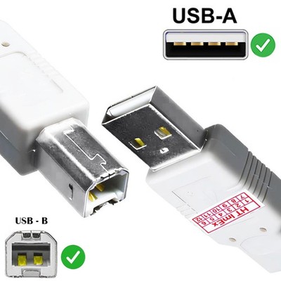 Weiß USB Anschlusskabel Drucker Scanner für EPSON Stylus S, SX,TX Entfernung