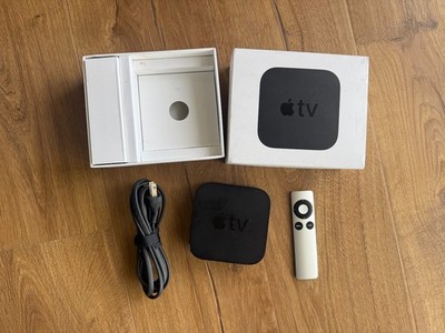 Apple TV 1080P Model A1625 32GB w/older remote In Box Tested Works Reset