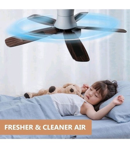 Set 5pz Ventilatore da Soffitto Filtri Carboni Attivati Cocco Guscio Pastiglie Purificatore Aria - Foto 5 di 6