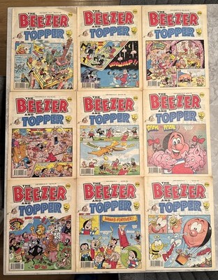 The Beezer And Topper Comic Bundle #24,25,26,27,28,29,30,31 And 32 (9 In Total)