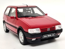 Otto 1/18 Fiat Uno Turbo i.e 1990 Rosso Red Racing Resin Scale Model Car