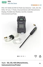 MSA Altair 5X Bluetooth Gas Detector 5 Gas LEL, O2, CO, H2S, SO2 w/ Charger
