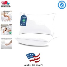 Pillows Queen Size Set of 2, Hotel Quality Bed Pillows for Sleeping 2 Pack, C...