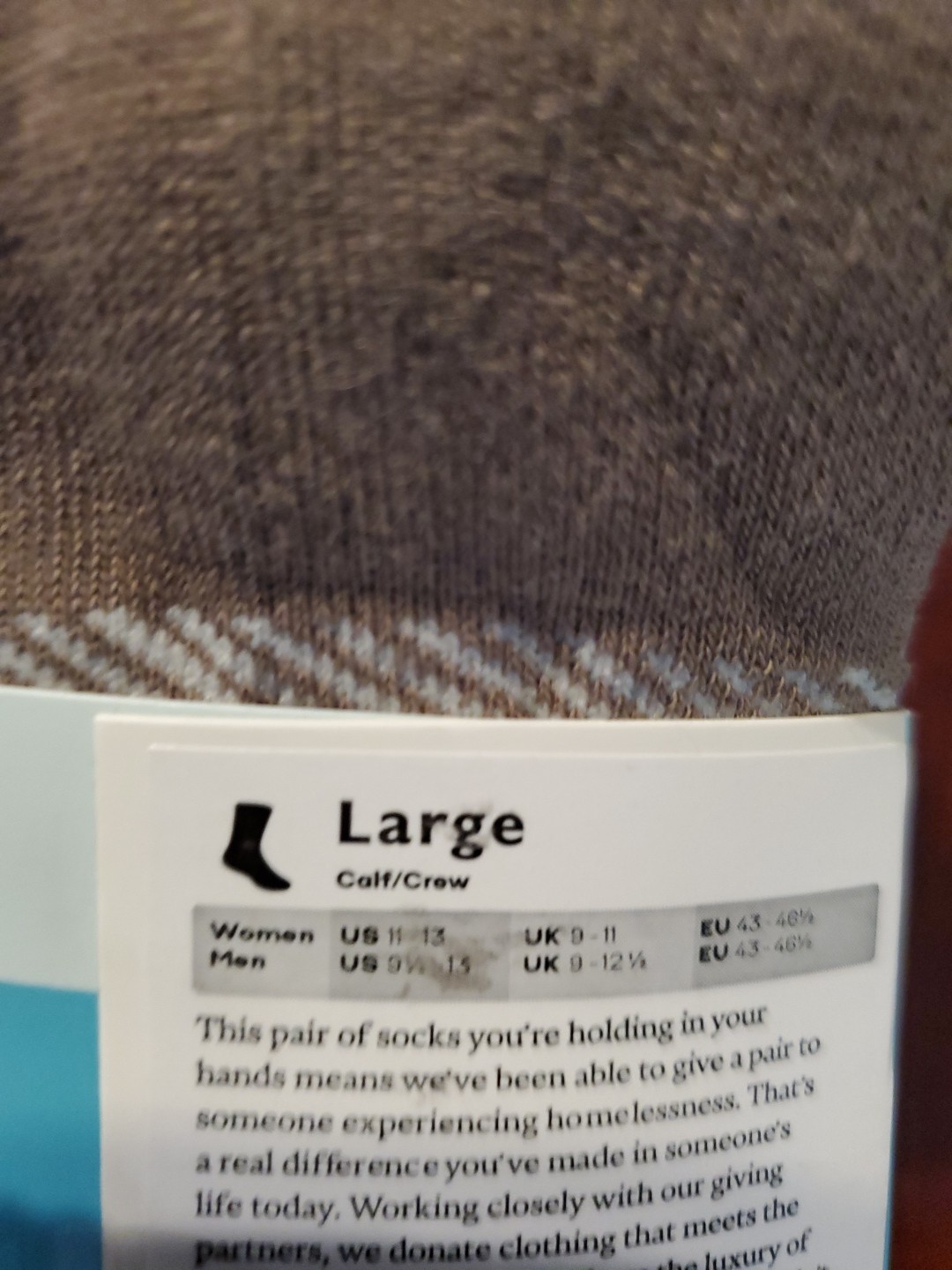 NEW Bombas Calf Crew Sock   4-Pack - Midweight  -  Large image 2