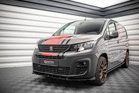 Maxton Design Frontlippe Passend FüR Peugeot Partner Mk3 Schwarz Hochglanz