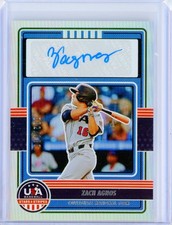 2023 Panini USA Stars & Stripes ZACH AGNOS Silver Foil AUTO Autograph RC 2/100