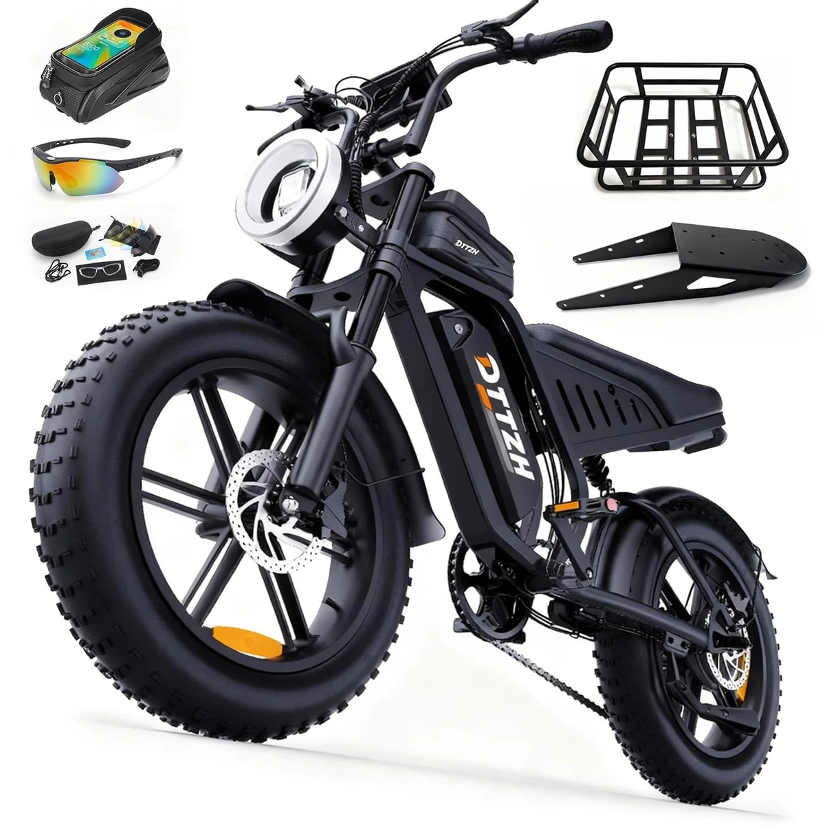 Black Electric Bikes 19 in Frame for sale | eBay