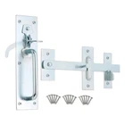 Suffolk Thumb Latch Galvanised Set Heavy Duty Garden Gate Shed Cottage