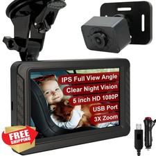 Night Vision Baby Car Camera 5" HD 1080P Monitor