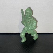 Vintage 1950s Ajax Archer Hard Plastic Green Spaceman With Laser Rifle