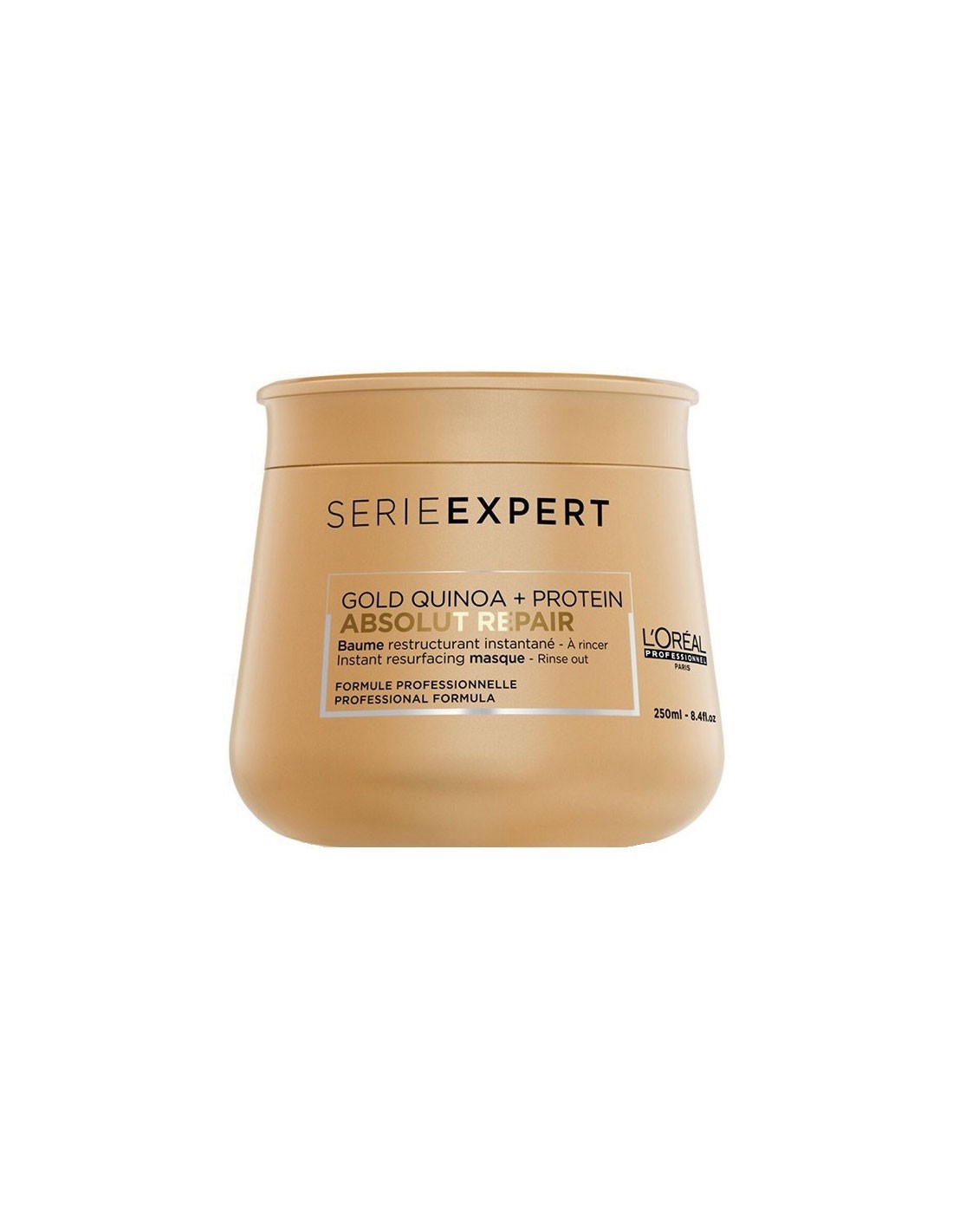 Loreal Absolut Repair Protein + Gold Quinoa Mask 250 Ml - Immagine 3