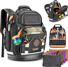 Heavy Duty Tool Backpack with 78 Pockets & Loops - Ideal for Electricians