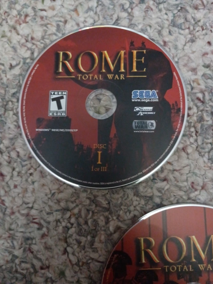 3 Disc Set Total War Rome II (PC, 2013) Discs Only Sega - Image 2 of 4