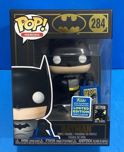 Funko Pop Heroes 284 Batman San Diego Comic Con 2019 Summer Convention Exclusive