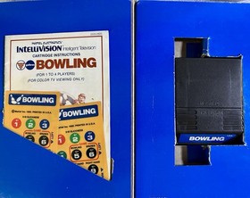 INTELLIVISION 2 GAME LOT CIB ;BOXING & PBA BOWLING .FREE SHIPPING TESTED