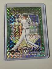 2021 Panini Mosaic - Producers Freddie Freeman #P1 Green Mosaic Prizm