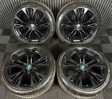 21'' GENUINE BMW X5 F15 599 X6 F16 BLACK M SPORT ALLOY WHEELS TYRES ALLOYS