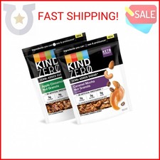 KIND Zero Added Sugar Keto Granola, Variety Pack, Apple Cinnamon Nut and Caramel