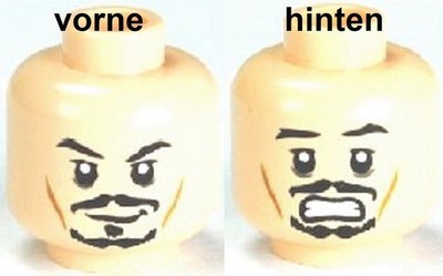 LEGO Pirates of the Caribbean 1 Kopf für Jack Sparrow 3626bpb0559 4619544
