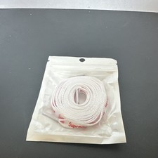 Supreme White Shoelaces 120CM Cotton Replacement Shoe Laces for Sneakers