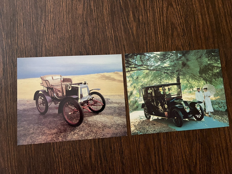 (2) Renault 8x10 official marketing prints - 1907 and 1898
