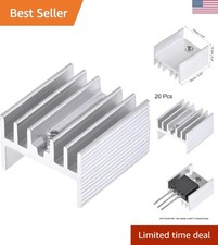 Compact 16x15x10mm Aluminum Heatsink Pack of 20 for Effective Electronic Cooling