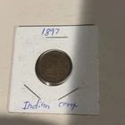 1897 Indian Head Cent Penny, Red Brown, Gem BU++ RB