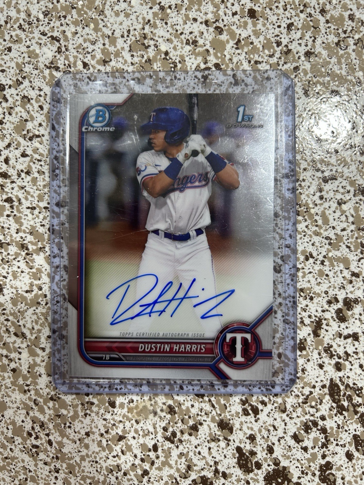 2022 Bowman - Chrome Prospect Autographs Dustin Harris #CPA-DHR (AU, RC)