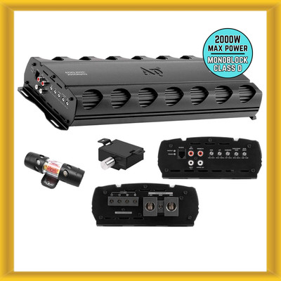 Audiopipe APMQ-20001 2000W Max Power Class D Mini Monoblock Car Amplifier (NEW)