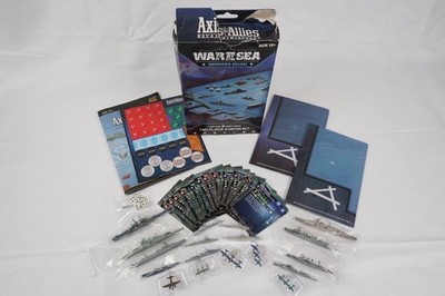 Axis & Allies War at Sea Naval Miniatures 2P Starter Set + 10 Addl Pieces - New