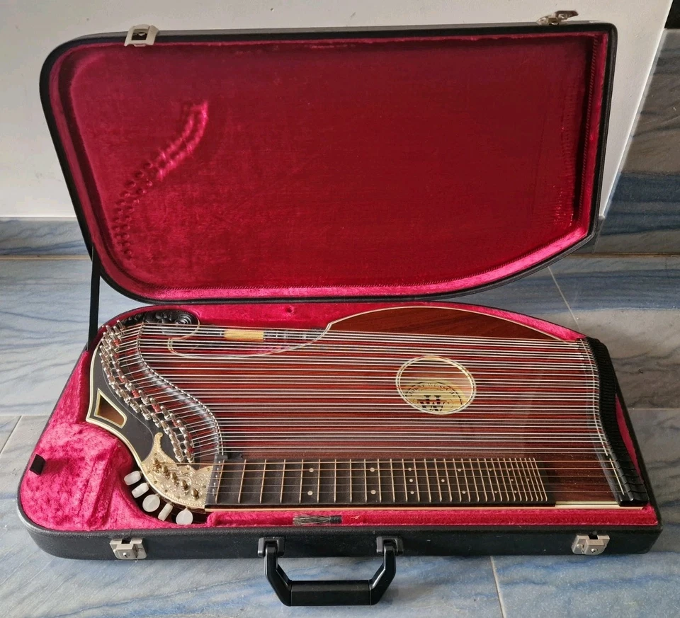 Konzertzither, Harfenzither, Zithertisch, Tonabnehmer ,