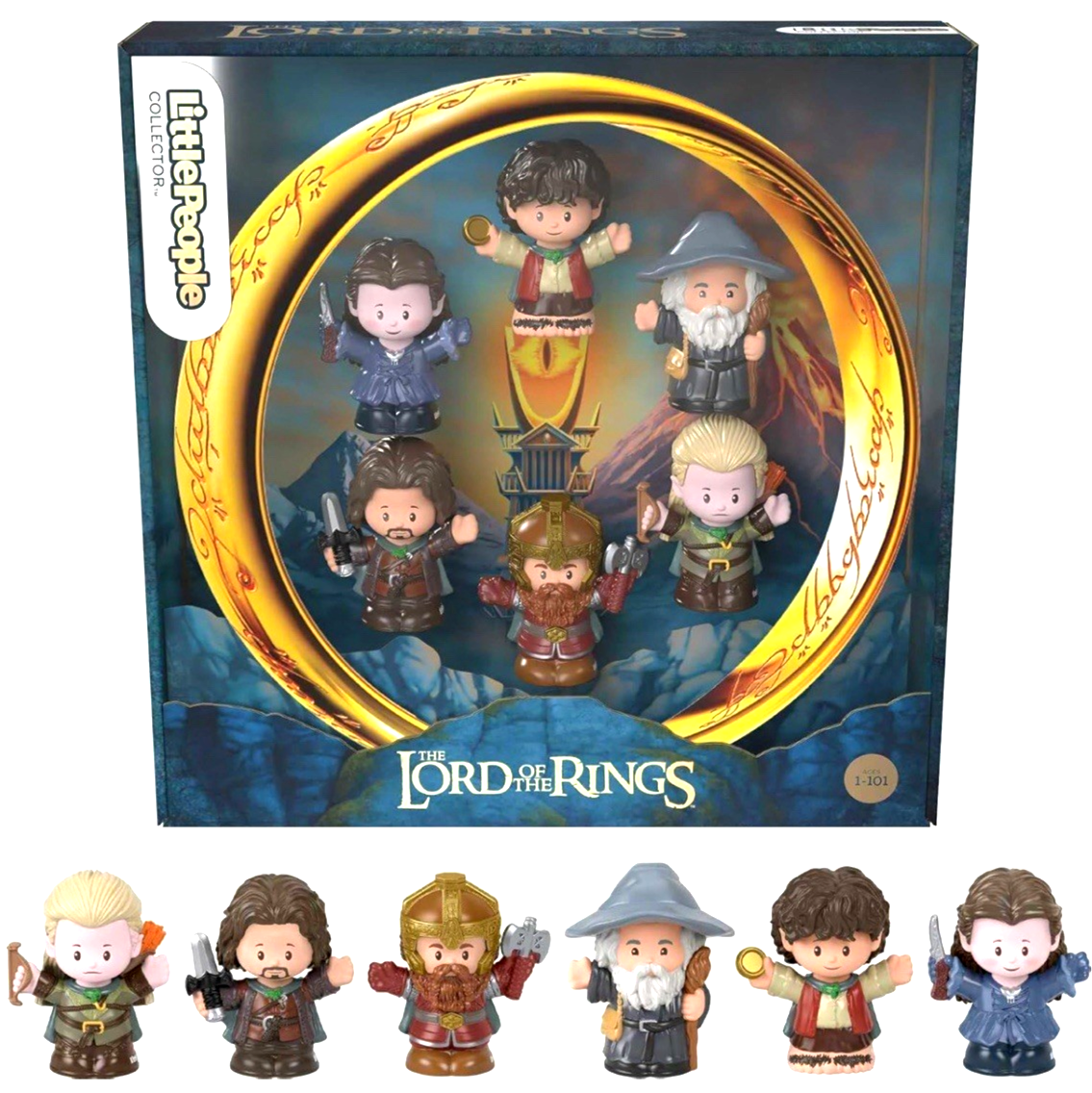 Fisher Price Little People Collector Lord of The Rings Set of 6