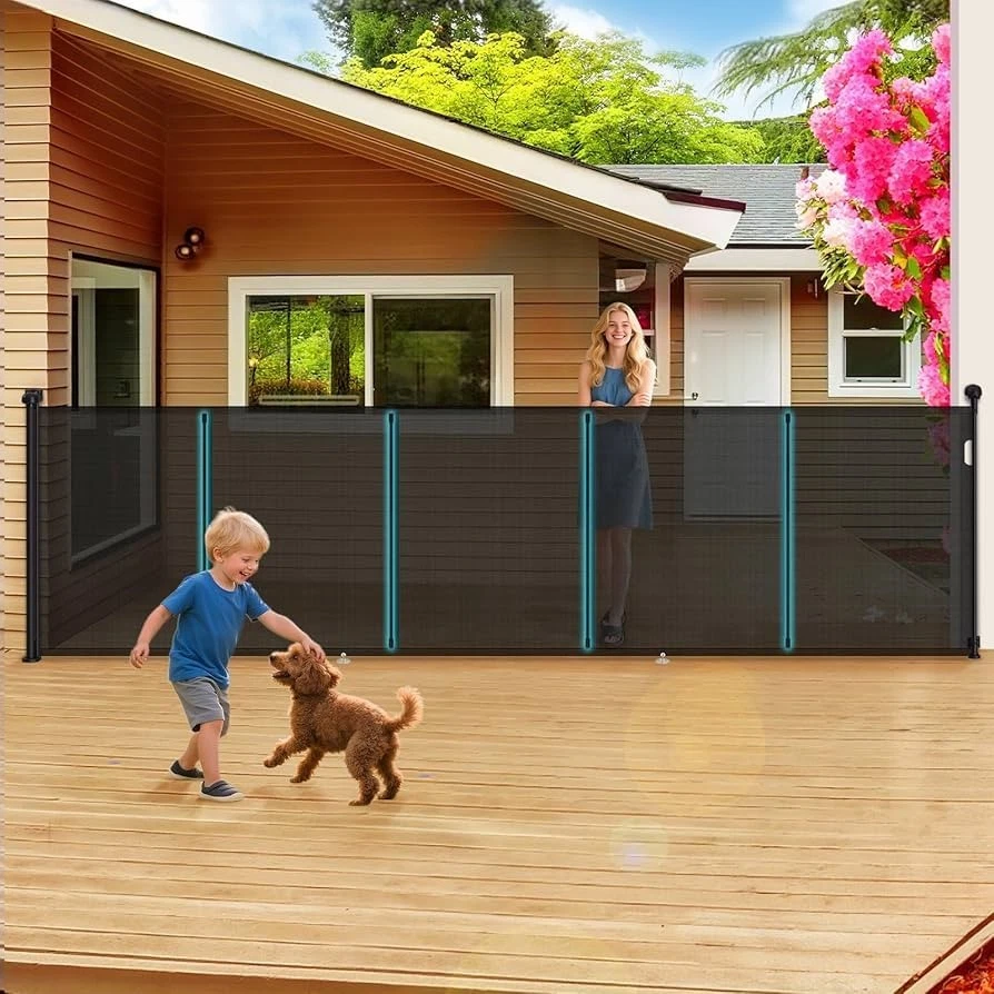 HUAFLY 400cm Retractable Baby Gates Extra Wide, Upgraded 86cm Tall
Opens in a new window or tab
