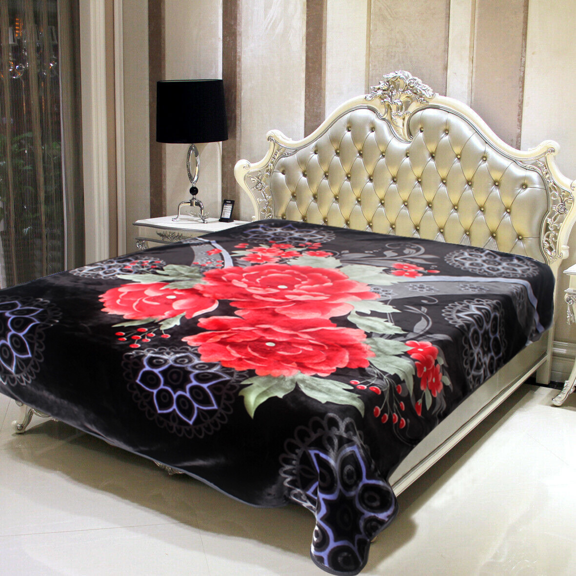 Double Sided 2 PLY Heavy Weighted Blanket Bed Throw Thick Soft & Warm