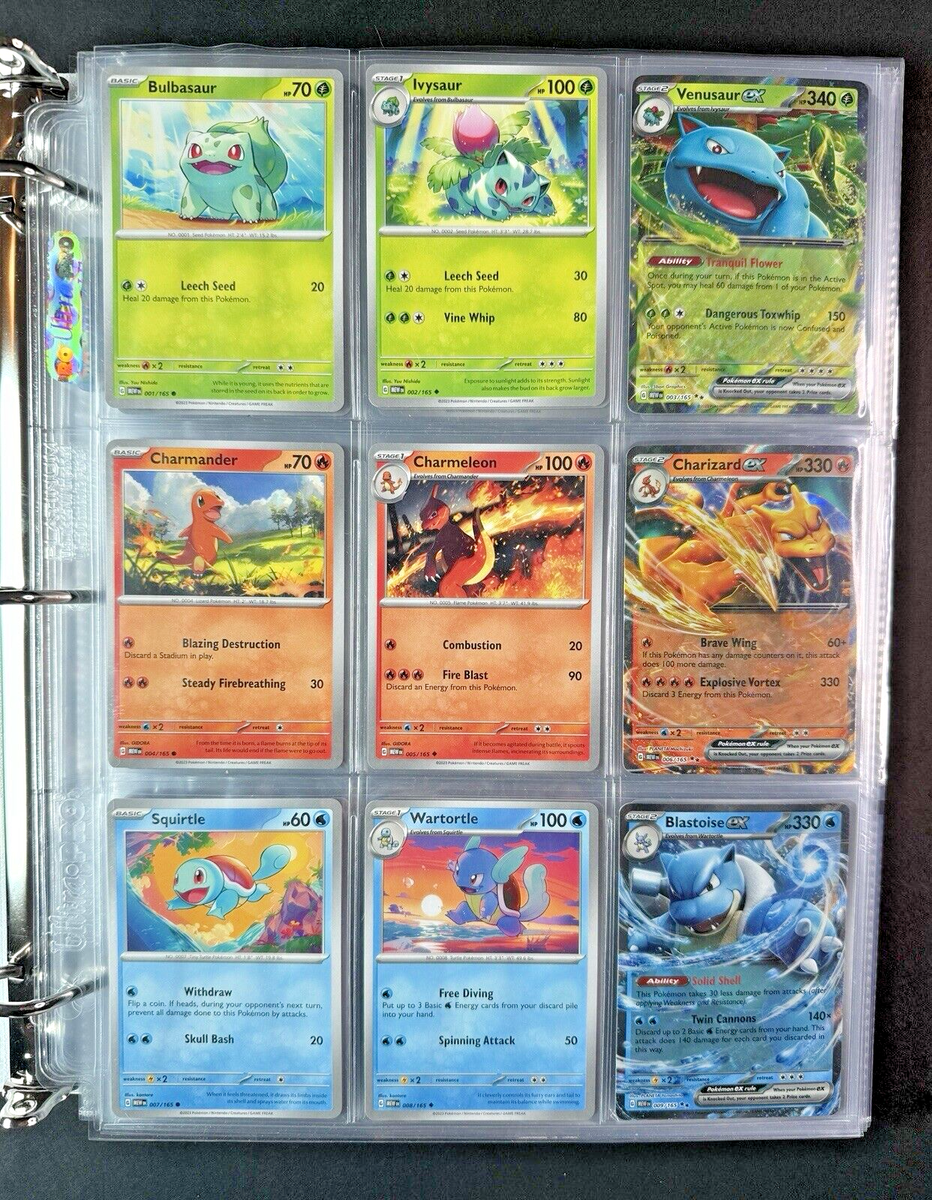 🔥 POKEMON 151 TCG - COMPLETE SET 165/165 - ALL 12 EX & HOLO CARDS