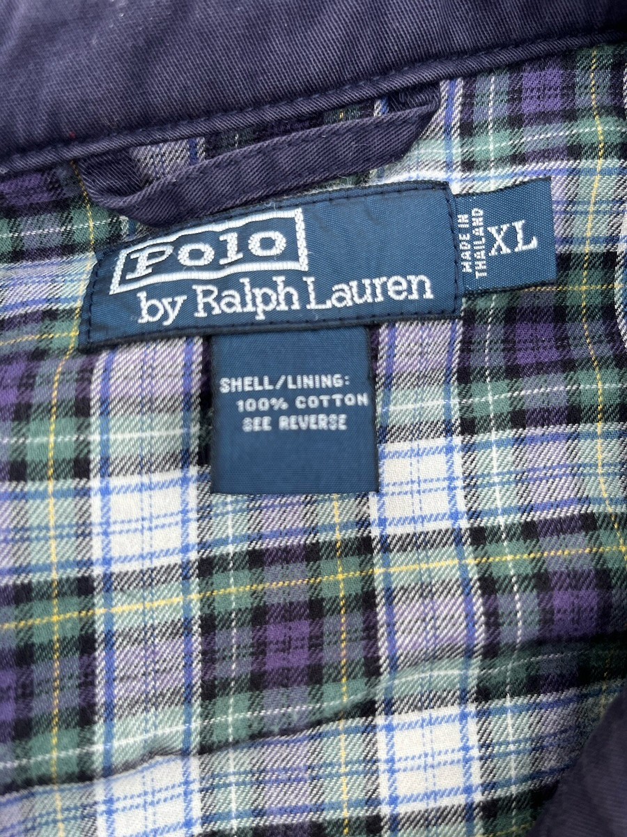 Polo Ralph Lauren フランネルラインドフィールドコート【XL】 CLASSIC Polo Ralph Lauren XL Flannel Lined Navy Blue