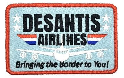 Ron DeSantis Airlines Presidential Patch Iron Sew On Vintage Style Retro Cap Hat