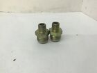 Hydraulic / Pneumatic Fittings 1" To 3/4" Male Adapter Brass Lot Of 2