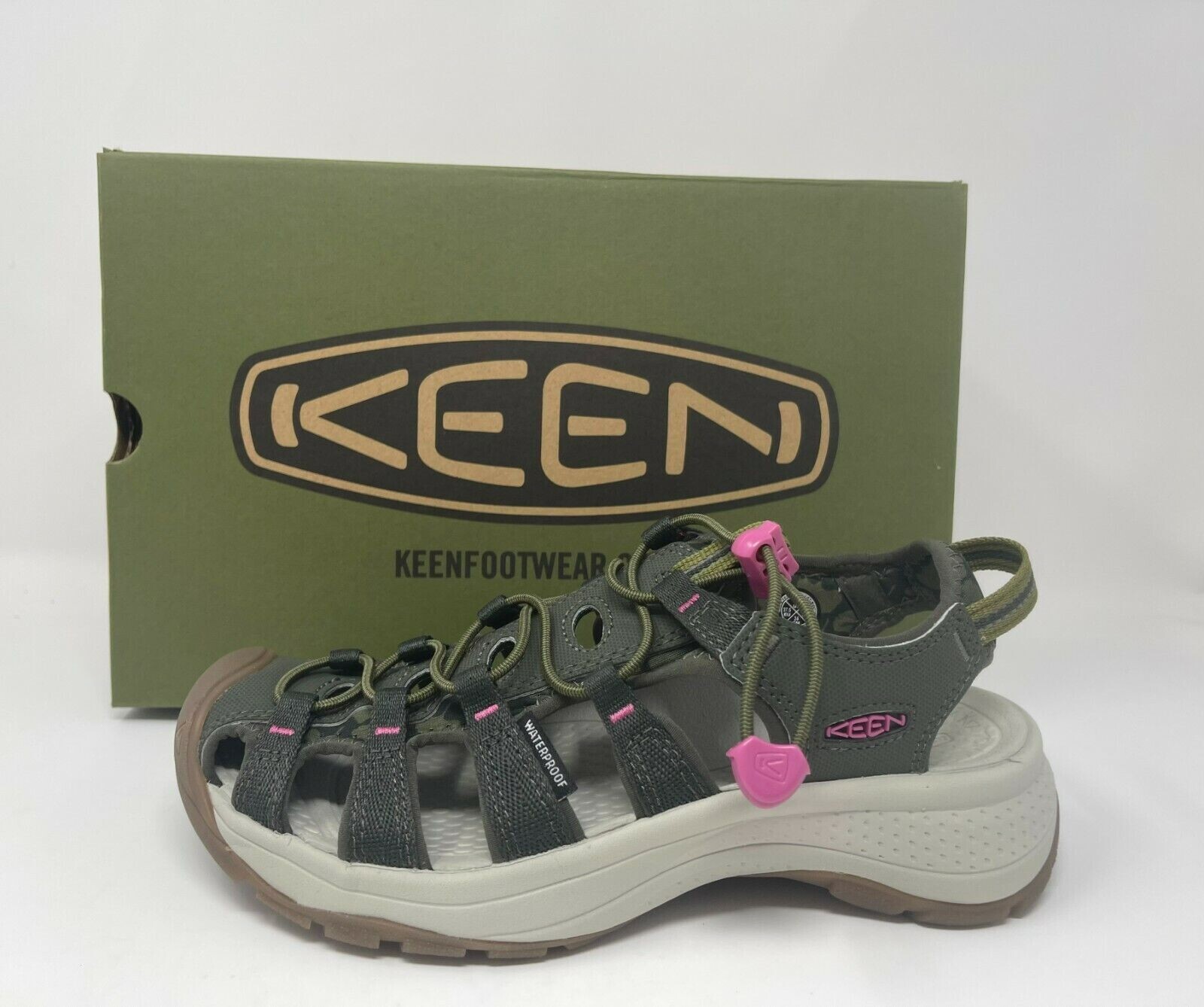 Sandali da trekking impermeabili Keen Astoria West Forest da donna taglia 6us