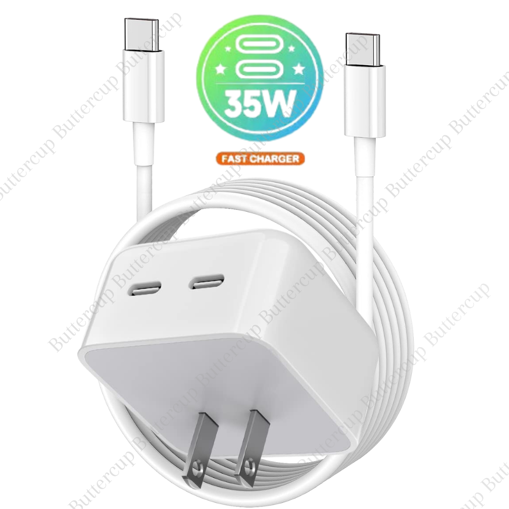 35W USB C Fast Charger PD USB C To Type C Cable Power Adapter For iPhone 15 16