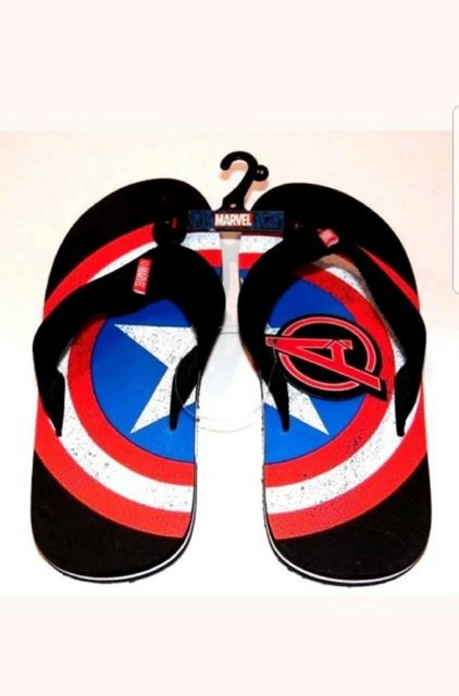 captain america flip flops