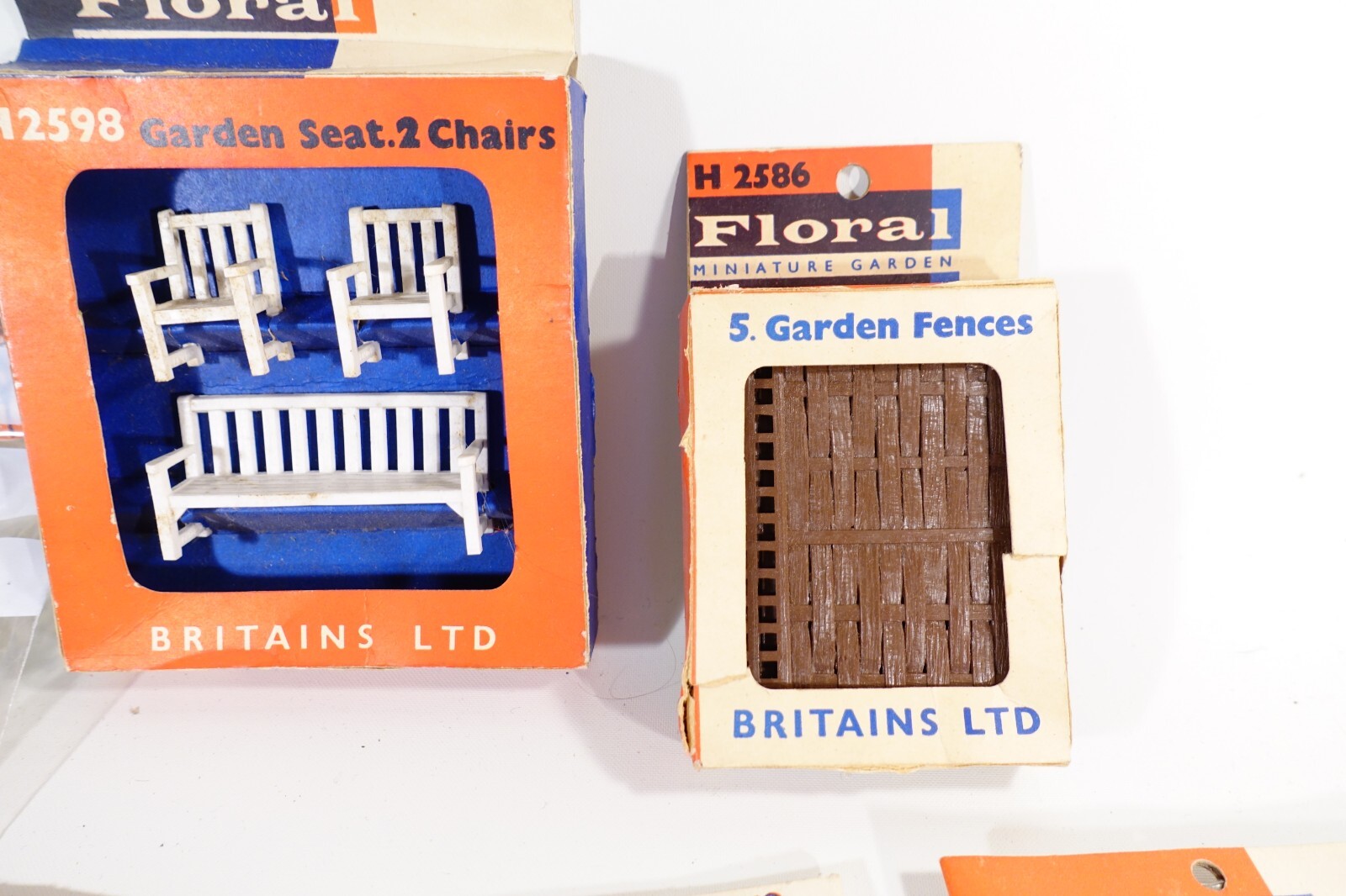 Britains Floral Garden Job Lot Includes Bench Chairs, Fencing etc. eBay